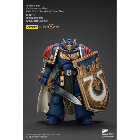 Joytoy - Space Marines II - Guardia d'Onore Ultramarines Victrix con Scudo della Tempesta e Spada di Potenza