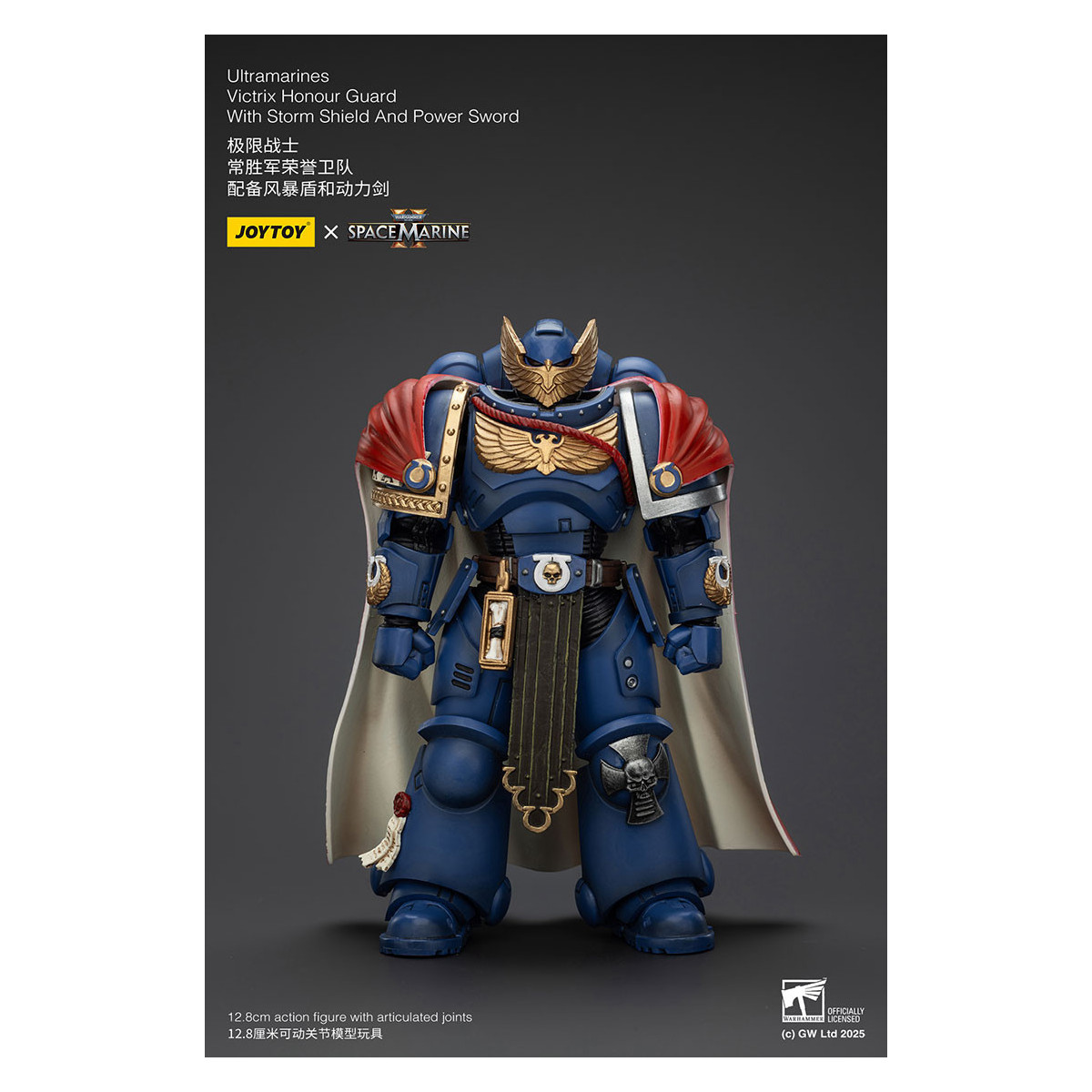 Joytoy - Space Marines II - Guardia d'Onore Ultramarines Victrix con Scudo della Tempesta e Spada di Potenza