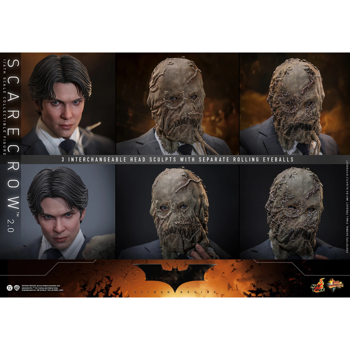 Hot toys Batman Begins - Spaventapasseri 2.0 MMS 1/6