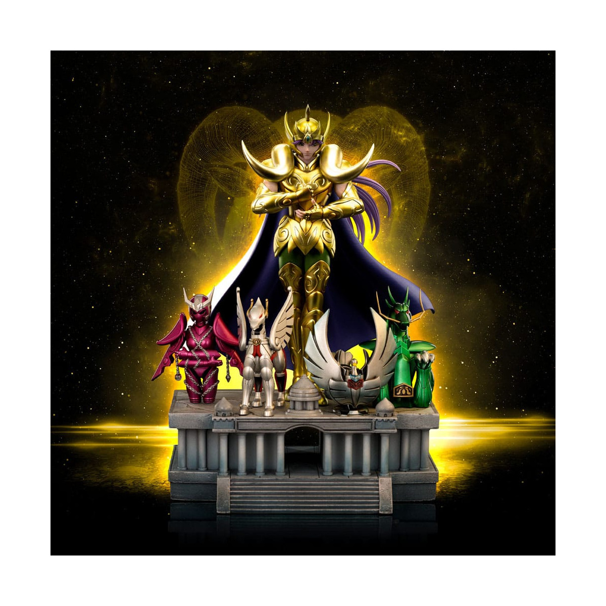 Iron Studios - Saint Seiya - Aries Mu Deluxe Art Scale 1/10 - Cavalieri dello zodiaco