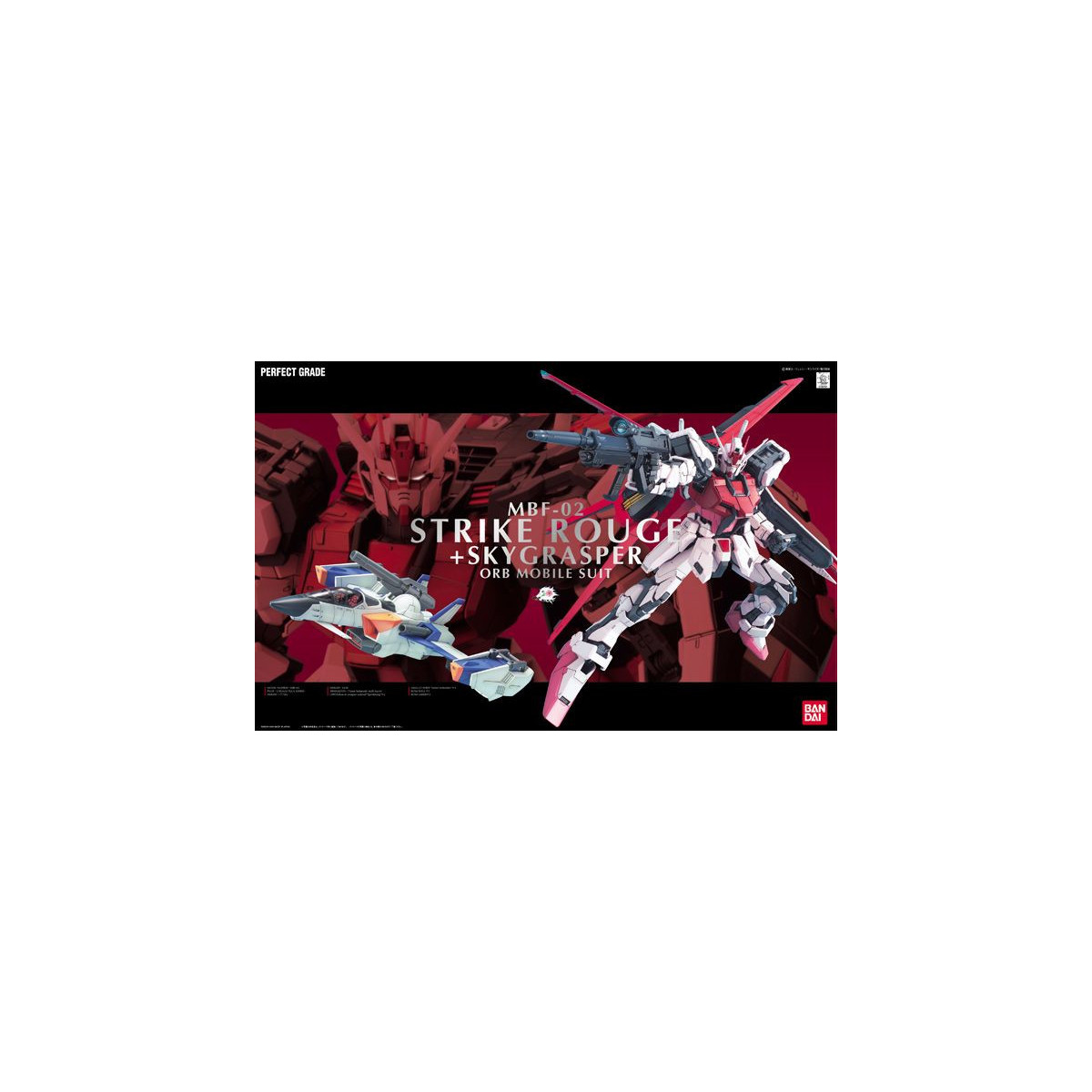 Bandai - Gunpla - Gundam 1/60 PG - MBF-02 RED STRIKE + SKY GRASPER - Mobile Suit Gundam SEED