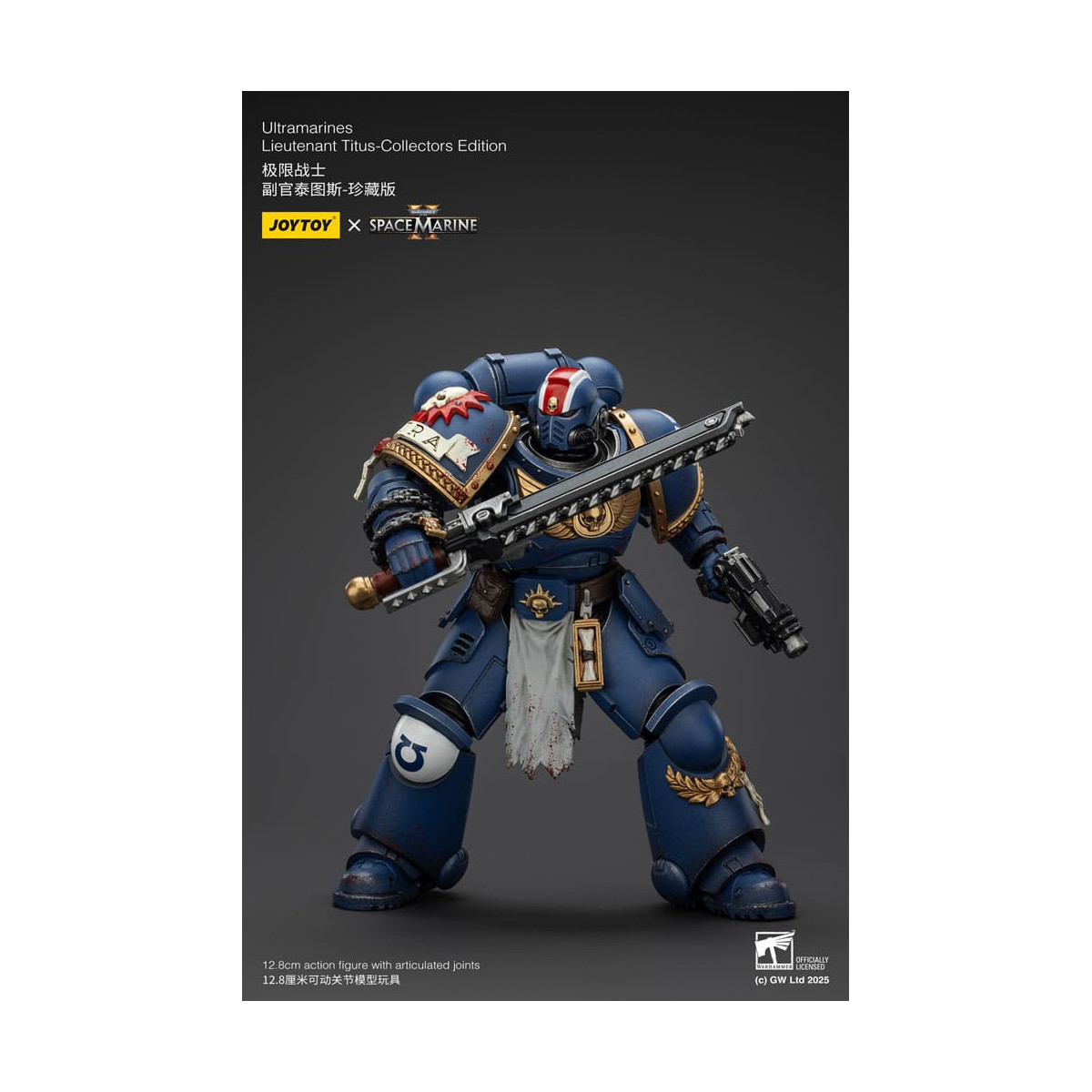 JoyToy - Space Marines II - Ultramarines Tenente Titus Edizione da collezione 1/18 - Warhammer 40000