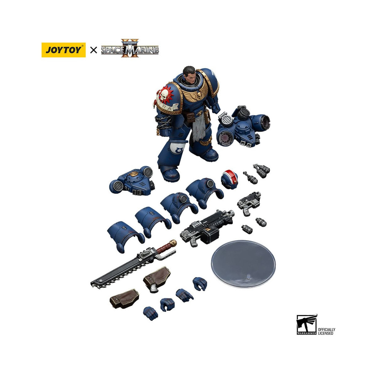 JoyToy - Space Marines II - Ultramarines Tenente Titus Edizione da collezione 1/18 - Warhammer 40000