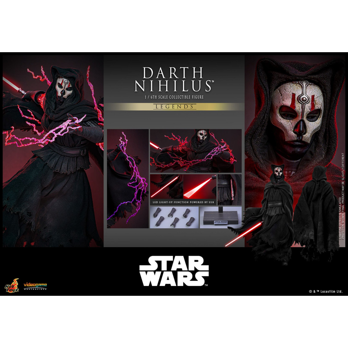 Hot Toys Star Wars Legends - Darth Malgus Videogame Masterpiece 1/6
