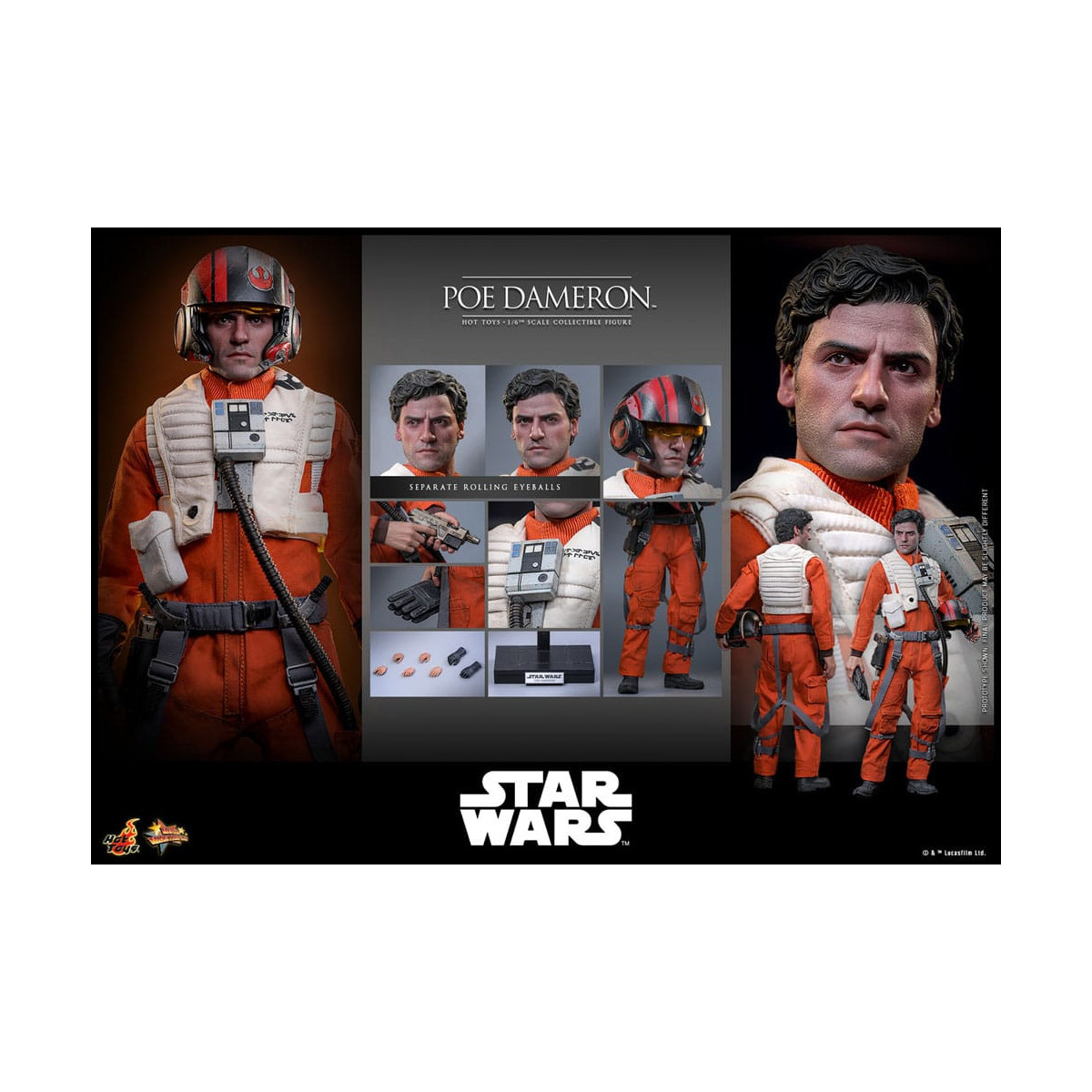 Hot Toys Star Wars: The Force Awakens - POE DAMERON MMS 1/6