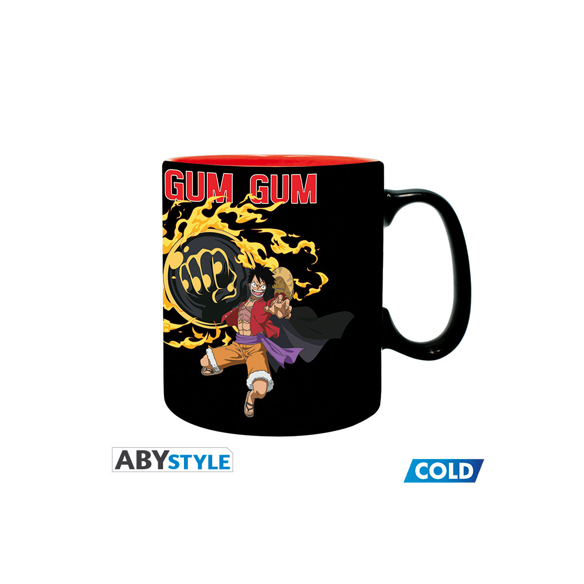 ABYstyle - One Piece - Tazza termoreattiva da 460 ml - Luffy vs Kaido