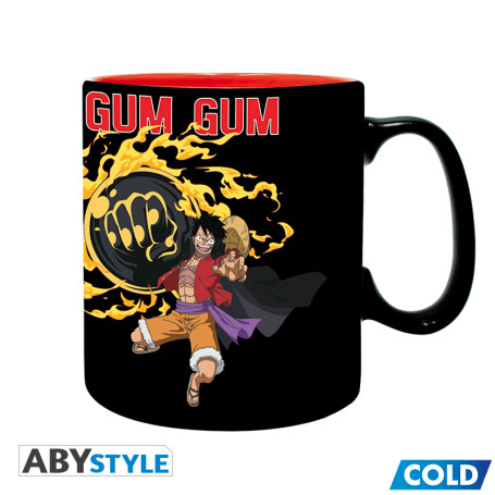ABYstyle - One Piece - Tazza termoreattiva da 460 ml - Luffy vs Kaido