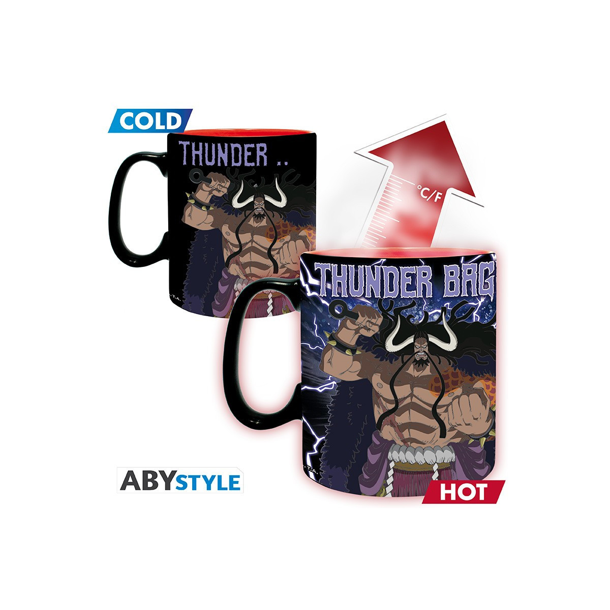 ABYstyle - One Piece - Tazza termoreattiva da 460 ml - Luffy vs Kaido