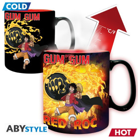 ABYstyle - One Piece - Tazza termoreattiva da 460 ml - Luffy vs Kaido