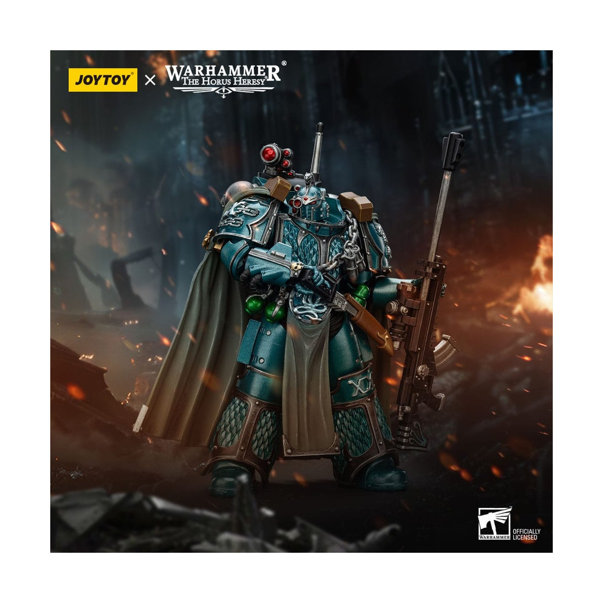 Joytoy - Warhammer - Alpha Legion - Exodus Colui che è molti con fucile di precisione e pugnale di potenza - L'eresia di Horus