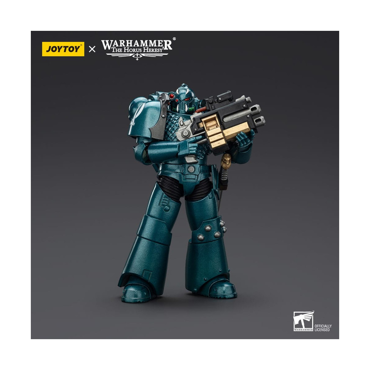 Joytoy - Warhammer - Legione Alfa - Cacciatore di teste con mitragliatrice Banestrike e pugnale di potenza - L'Eresia di Horus
