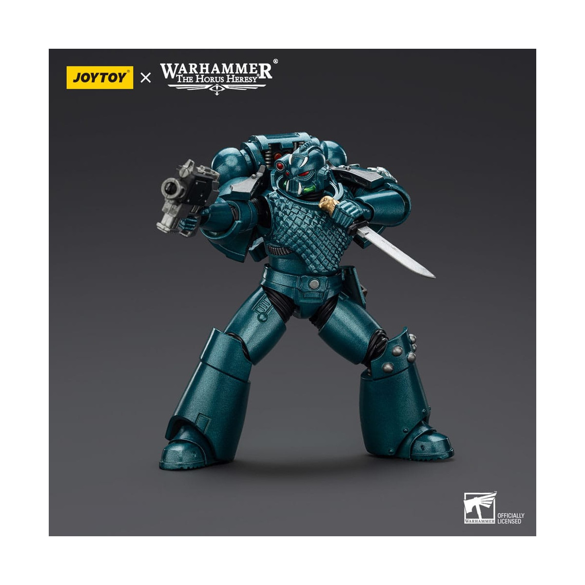 Joytoy - Warhammer - Legione Alfa - Cacciatore di teste con mitragliatrice Banestrike e pugnale di potenza - L'Eresia di Horus