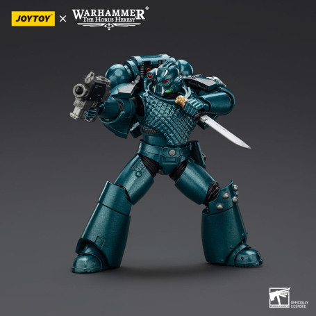 Joytoy - Warhammer - Legione Alfa - Cacciatore di teste con mitragliatrice Banestrike e pugnale di potenza - L'Eresia di Horus