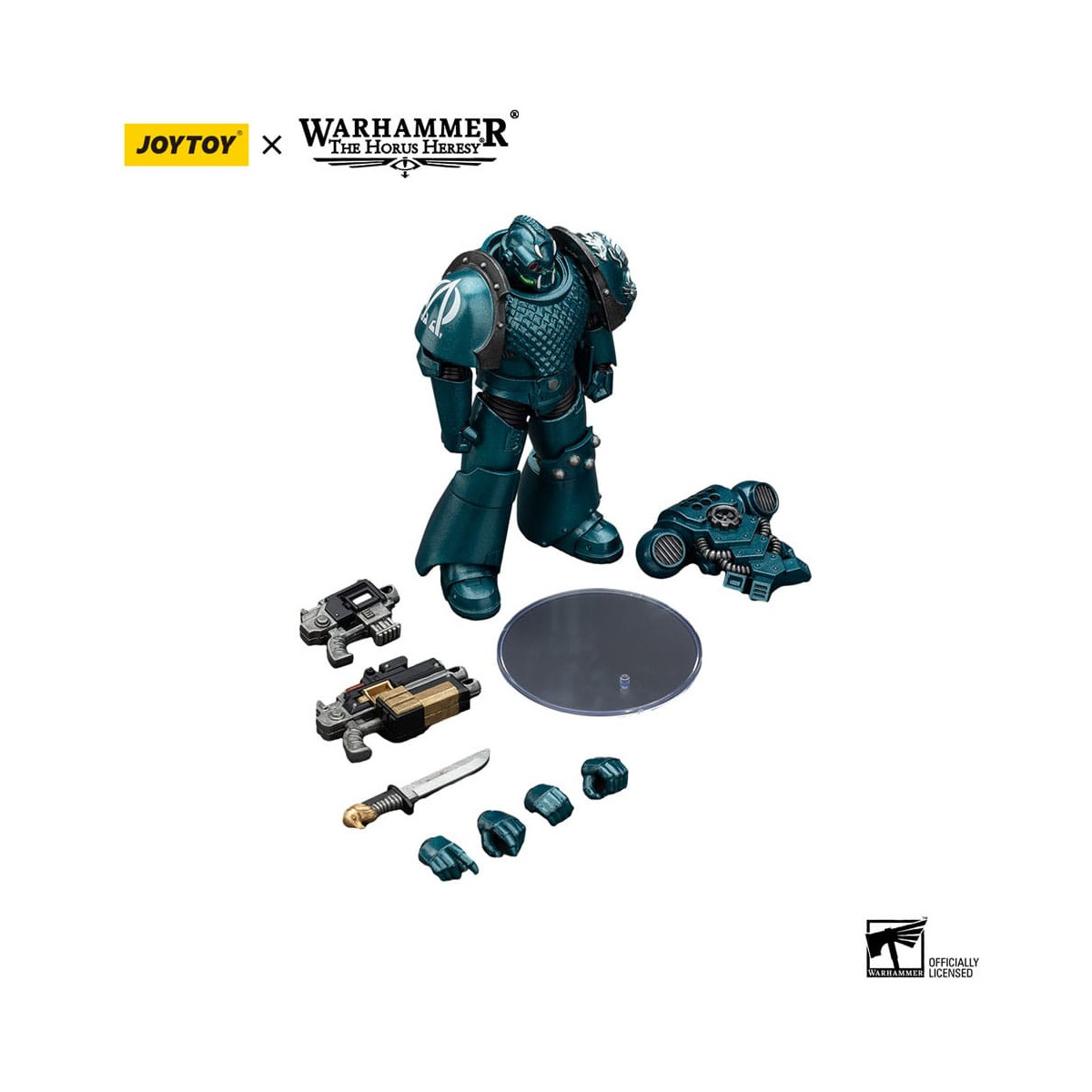 Joytoy - Warhammer - Legione Alfa - Cacciatore di teste con mitragliatrice Banestrike e pugnale di potenza - L'Eresia di Horus