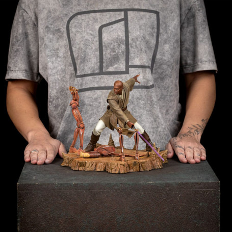 IRON STUDIOS - Mace Windu in scala artistica 1/10 - Star Wars: Attacco dei Cloni