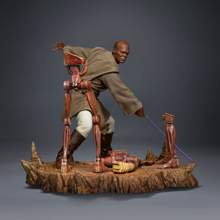 IRON STUDIOS - Mace Windu in scala artistica 1/10 - Star Wars: Attacco dei Cloni