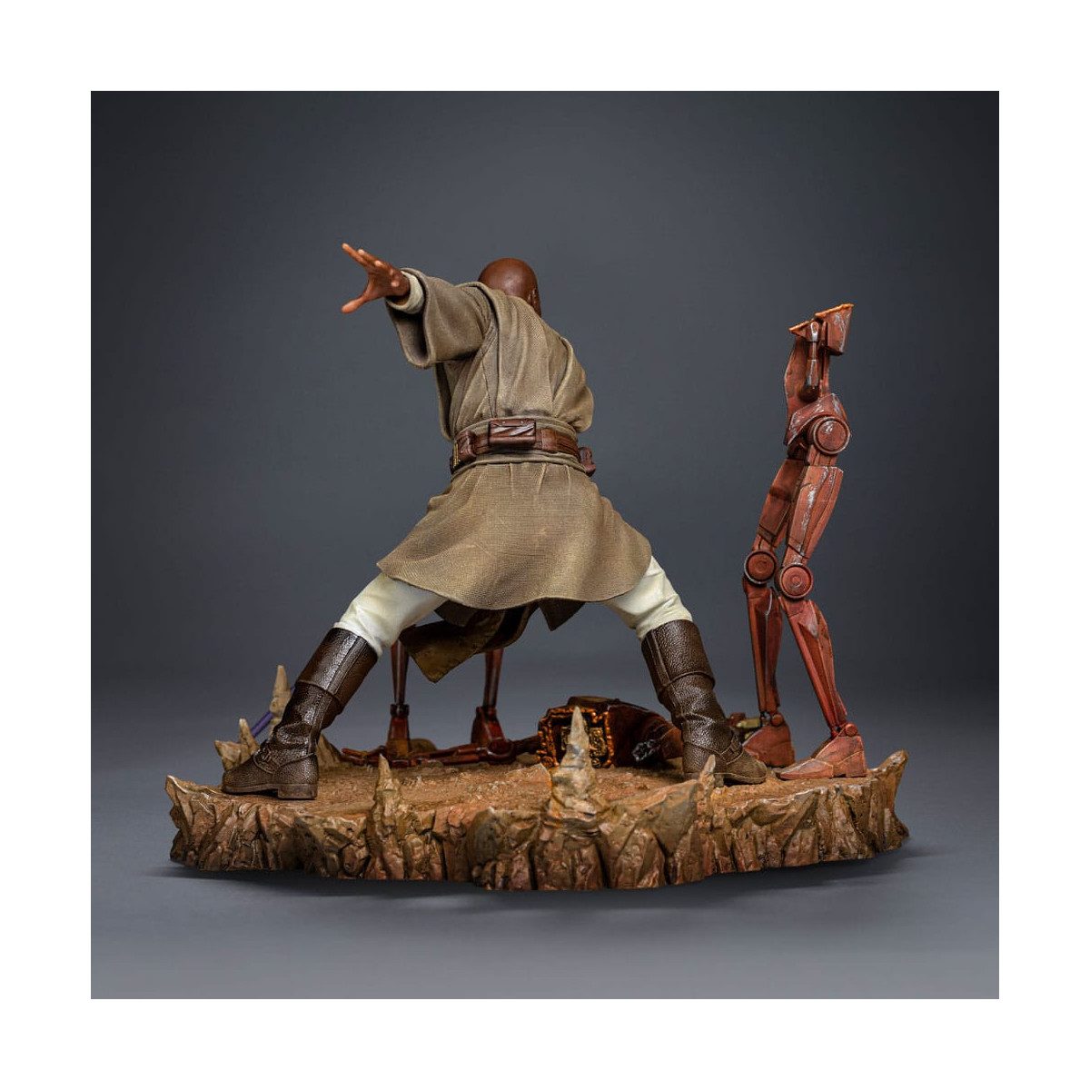 IRON STUDIOS - Mace Windu in scala artistica 1/10 - Star Wars: Attacco dei Cloni