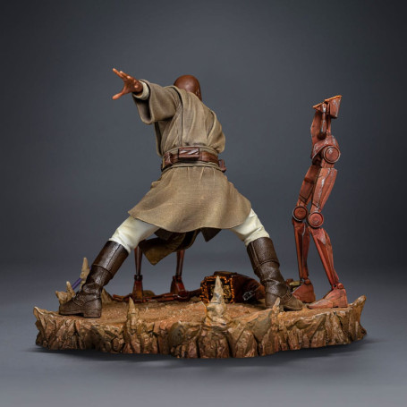 IRON STUDIOS - Mace Windu in scala artistica 1/10 - Star Wars: Attacco dei Cloni