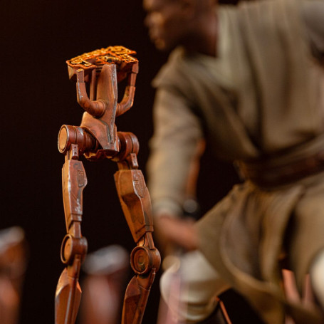 IRON STUDIOS - Mace Windu in scala artistica 1/10 - Star Wars: Attacco dei Cloni