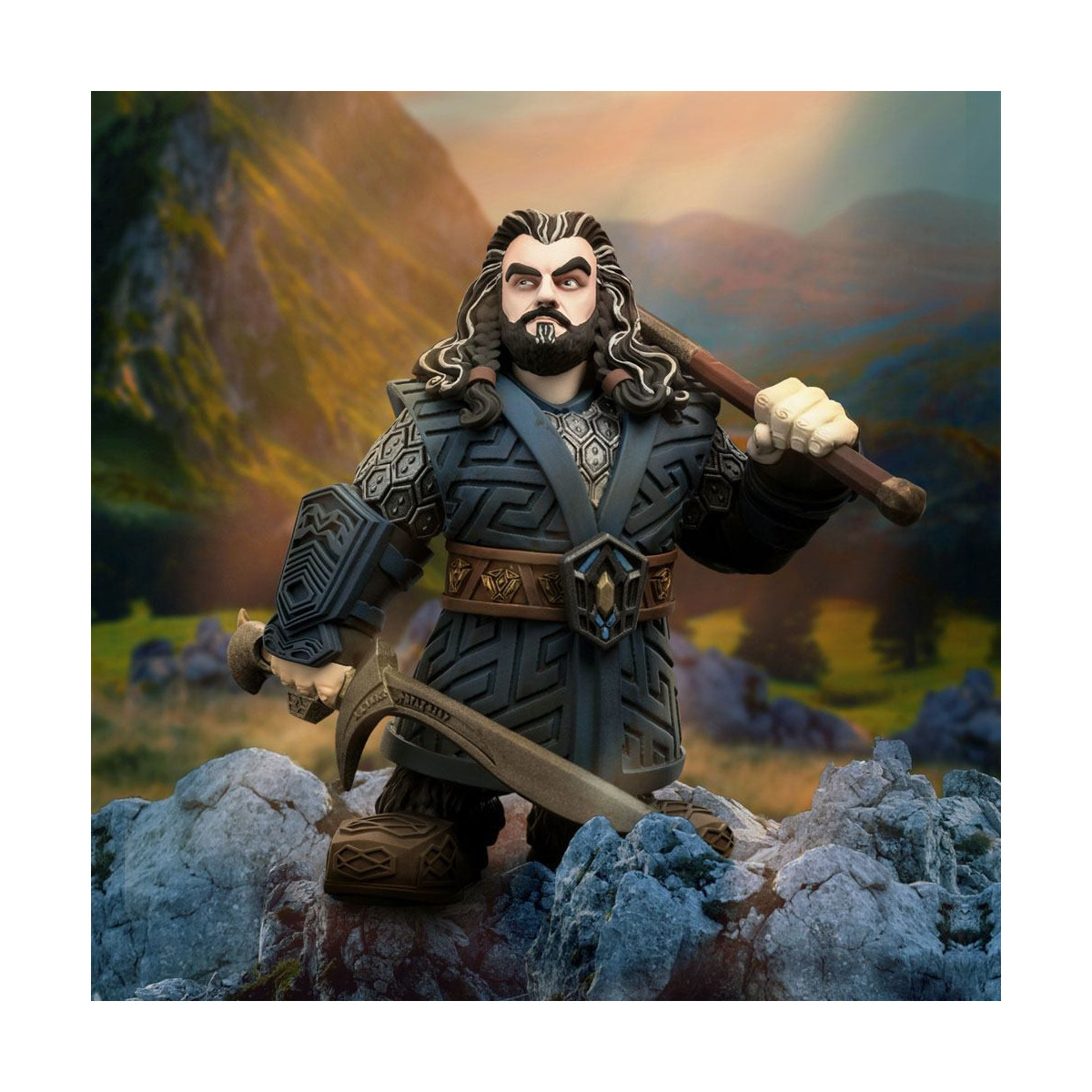 Statua Weta in vinile Lo Hobbit Mini Epics Thorin Oakenshield Edizione Limitata - Quercia Ecu.