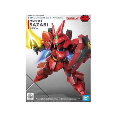 Bandai - Gunpla - SD Gundam Ex-Standard - MSN-04 SAZABI - Mobile Suit Gundam: Il contrattacco di Char