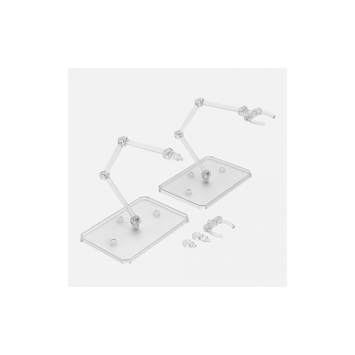 Bandai - Gunpla - Gundam Action Base 6 Clear (1/144) set di 2