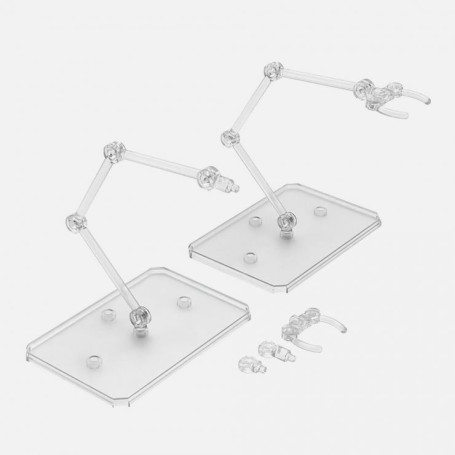 Bandai - Gunpla - Gundam Action Base 6 Clear (1/144) set di 2