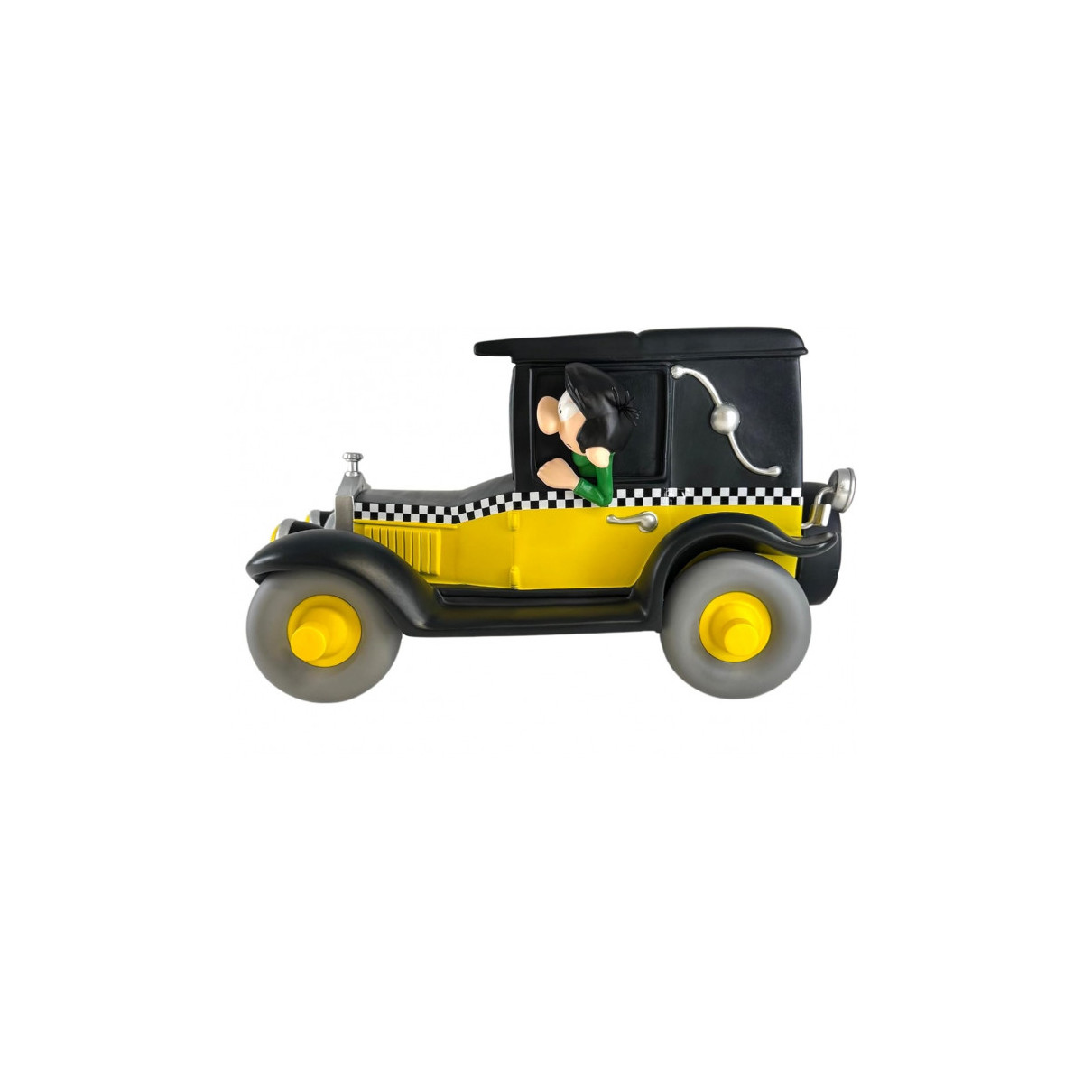 Plastoy Tirelire Gaston Lagaffe - Gaston Lagaffe e il suo Taxi Fiat 509