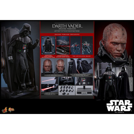 Hot toys Star Wars: Darth Vader Versione Deluxe MMS 1/6 - Episodio III: La vendetta dei Sith