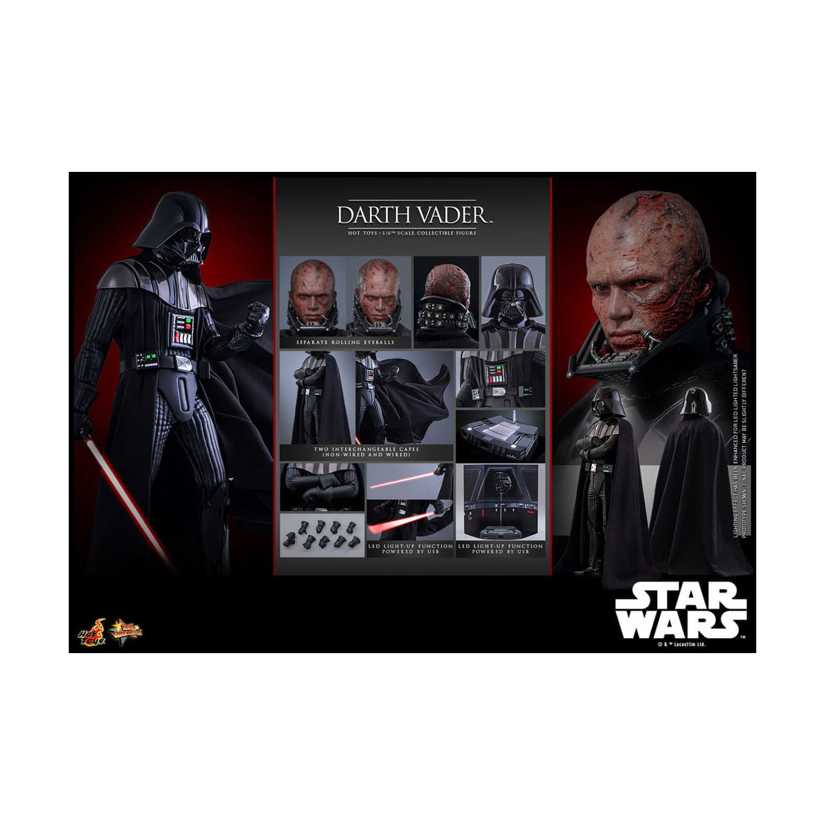 Hot toys Star Wars: Darth Vader MMS 1/6 - Episodio III: La vendetta dei Sith