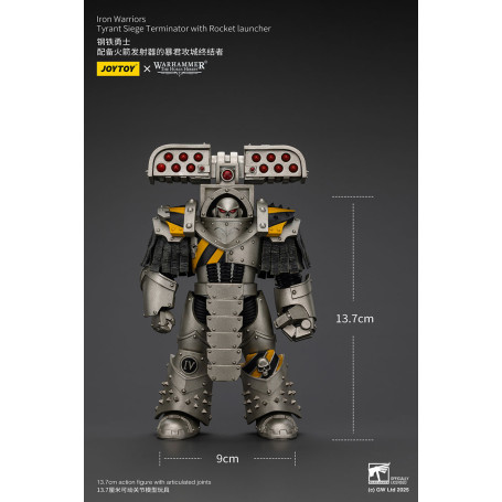 Joytoy - Warhammer - Iron Warriors Tyrant Siege Terminator Squad - Tyrant Siege Terminator con lanciarazzi