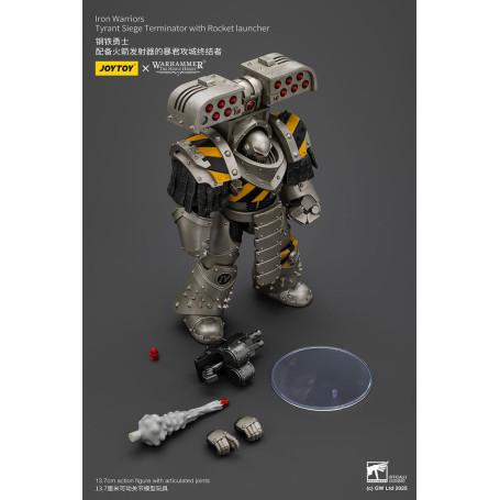 Joytoy - Warhammer - Iron Warriors Tyrant Siege Terminator Squad - Tyrant Siege Terminator con lanciarazzi