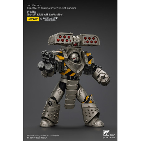 Joytoy - Warhammer - Iron Warriors Tyrant Siege Terminator Squad - Tyrant Siege Terminator con lanciarazzi
