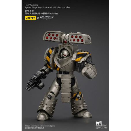 Joytoy - Warhammer - Iron Warriors Tyrant Siege Terminator Squad - Tyrant Siege Terminator con lanciarazzi