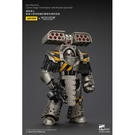 Joytoy - Warhammer - Iron Warriors Tyrant Siege Terminator Squad - Tyrant Siege Terminator con lanciarazzi