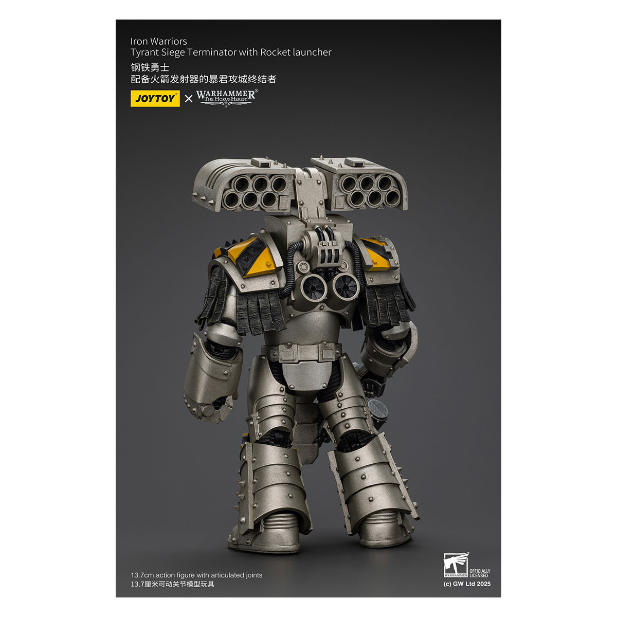 Joytoy - Warhammer - Iron Warriors Tyrant Siege Terminator Squad - Tyrant Siege Terminator con lanciarazzi