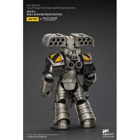 Joytoy - Warhammer - Iron Warriors Tyrant Siege Terminator Squad - Tyrant Siege Terminator con lanciarazzi