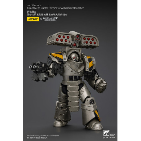 Joytoy - Warhammer - Iron Warriors Tyrant Siege Terminator Squad - Siege Master Terminator con lanciarazzi