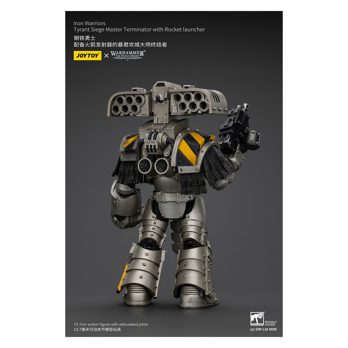 Joytoy - Warhammer - Iron Warriors Tyrant Siege Terminator Squad - Siege Master Terminator con lanciarazzi