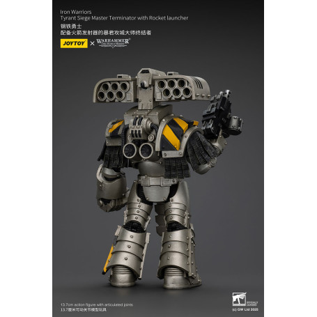 Joytoy - Warhammer - Iron Warriors Tyrant Siege Terminator Squad - Siege Master Terminator con lanciarazzi