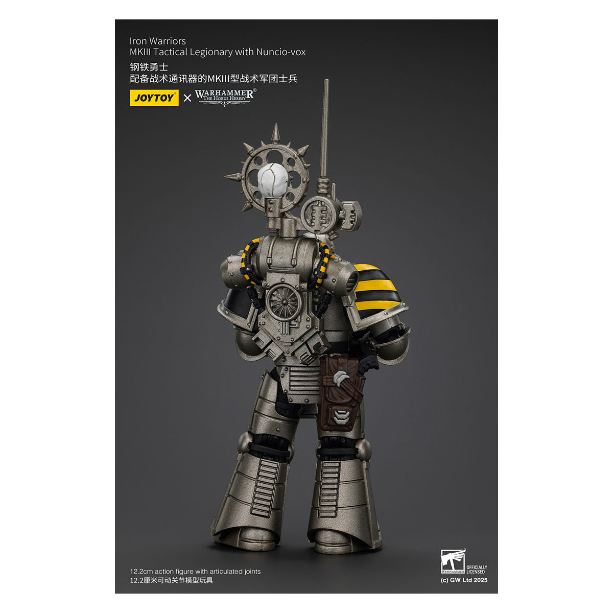 Joytoy - Warhammer - Iron Warriors Mk III Tactical Squad - Mk III Tactical Legionary con Nuncio-vox