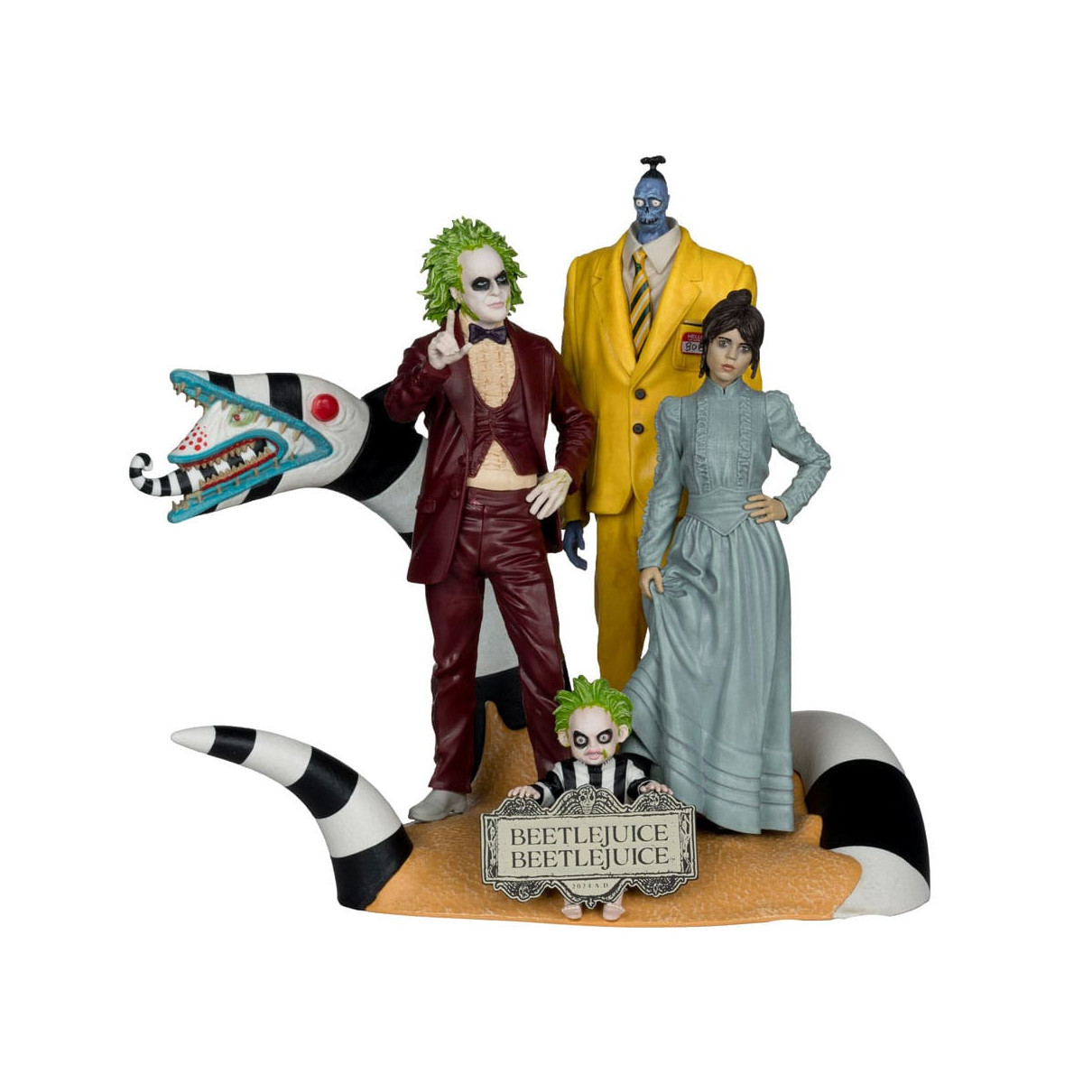 Mc Farlane - Beetlejuice Beetlejuice - Diorama 4 personaggi - confezione da 4 Movie Maniacs