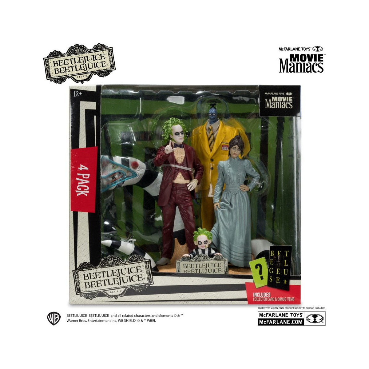 Mc Farlane - Beetlejuice Beetlejuice - Diorama 4 personaggi - confezione da 4 Movie Maniacs