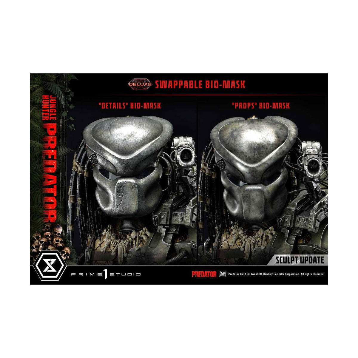 Prime 1 Studios - Museo Masterline 1/3 Jungle Hunter Predator Deluxe Versione Bonus