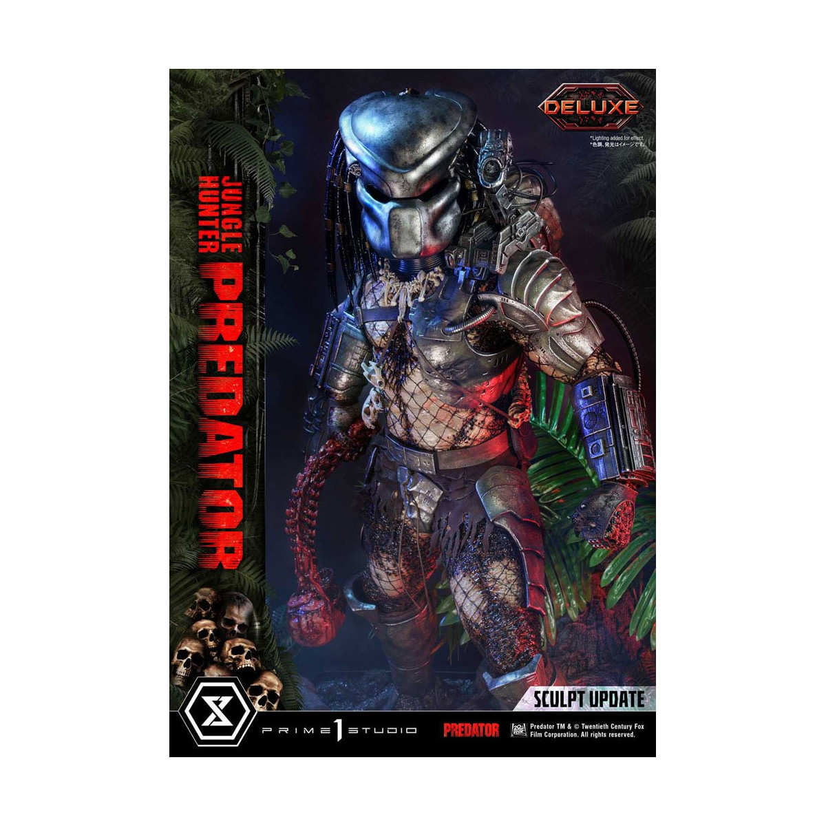 Prime 1 Studios - Museo Masterline 1/3 Jungle Hunter Predator Deluxe Versione Bonus