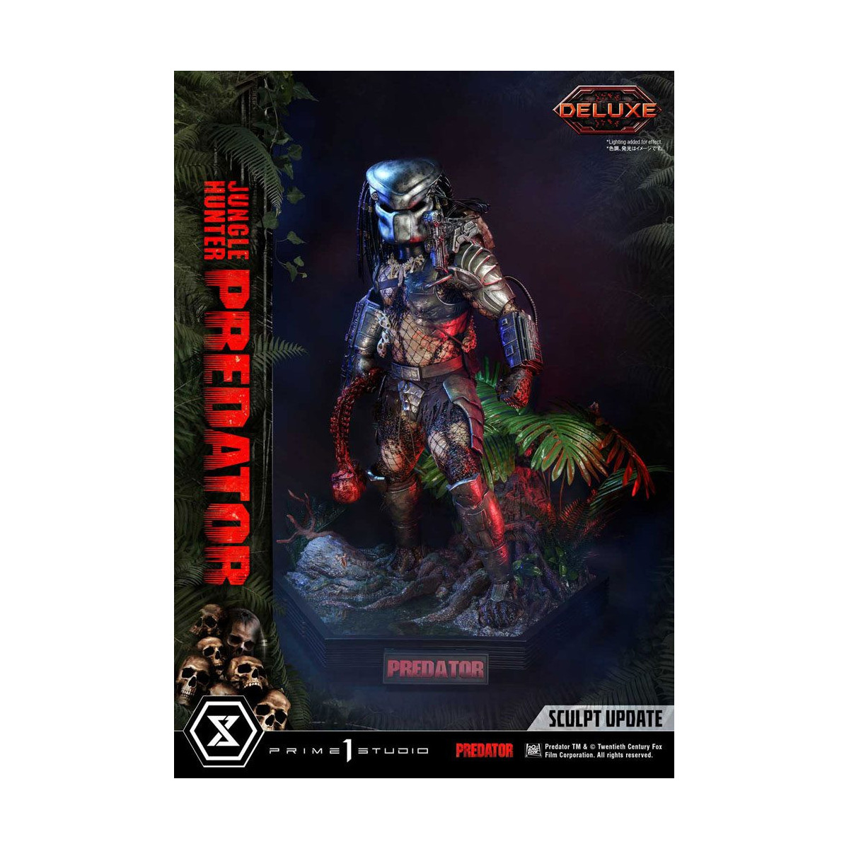 Prime 1 Studios - Museo Masterline 1/3 Jungle Hunter Predator Deluxe Versione Bonus