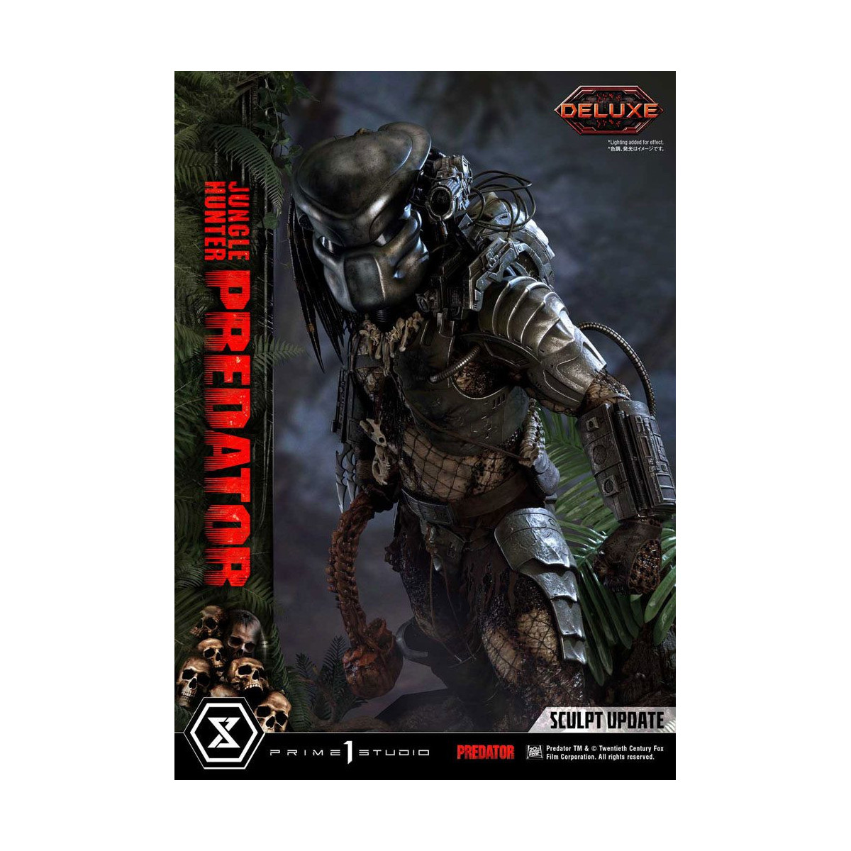 Prime 1 Studios - Museo Masterline 1/3 Jungle Hunter Predator Deluxe Versione Bonus