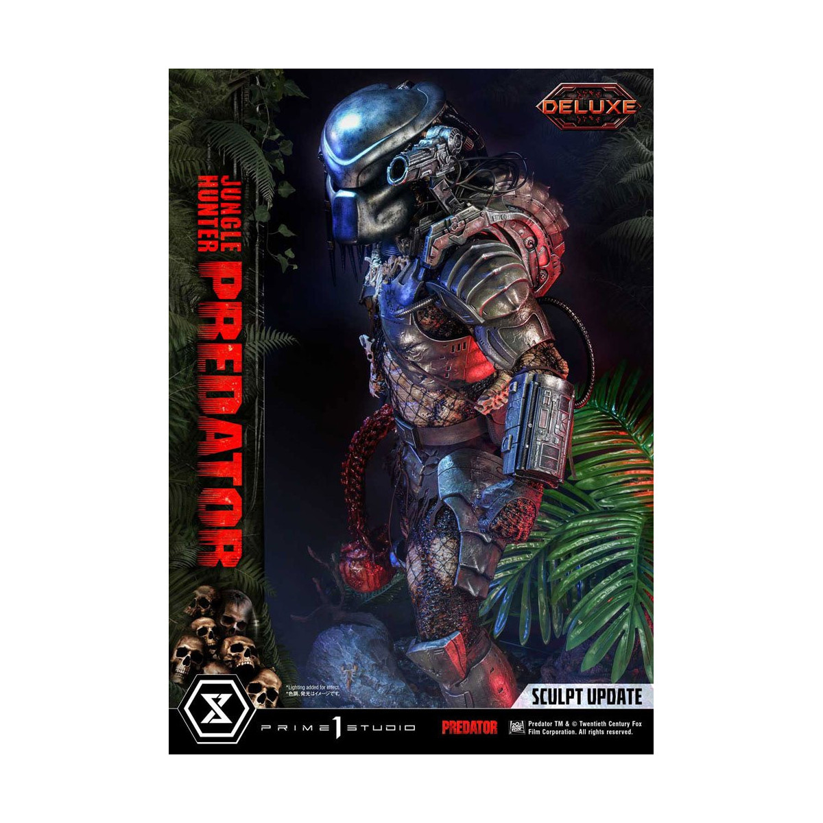 Prime 1 Studios - Museo Masterline 1/3 Jungle Hunter Predator Deluxe Versione Bonus