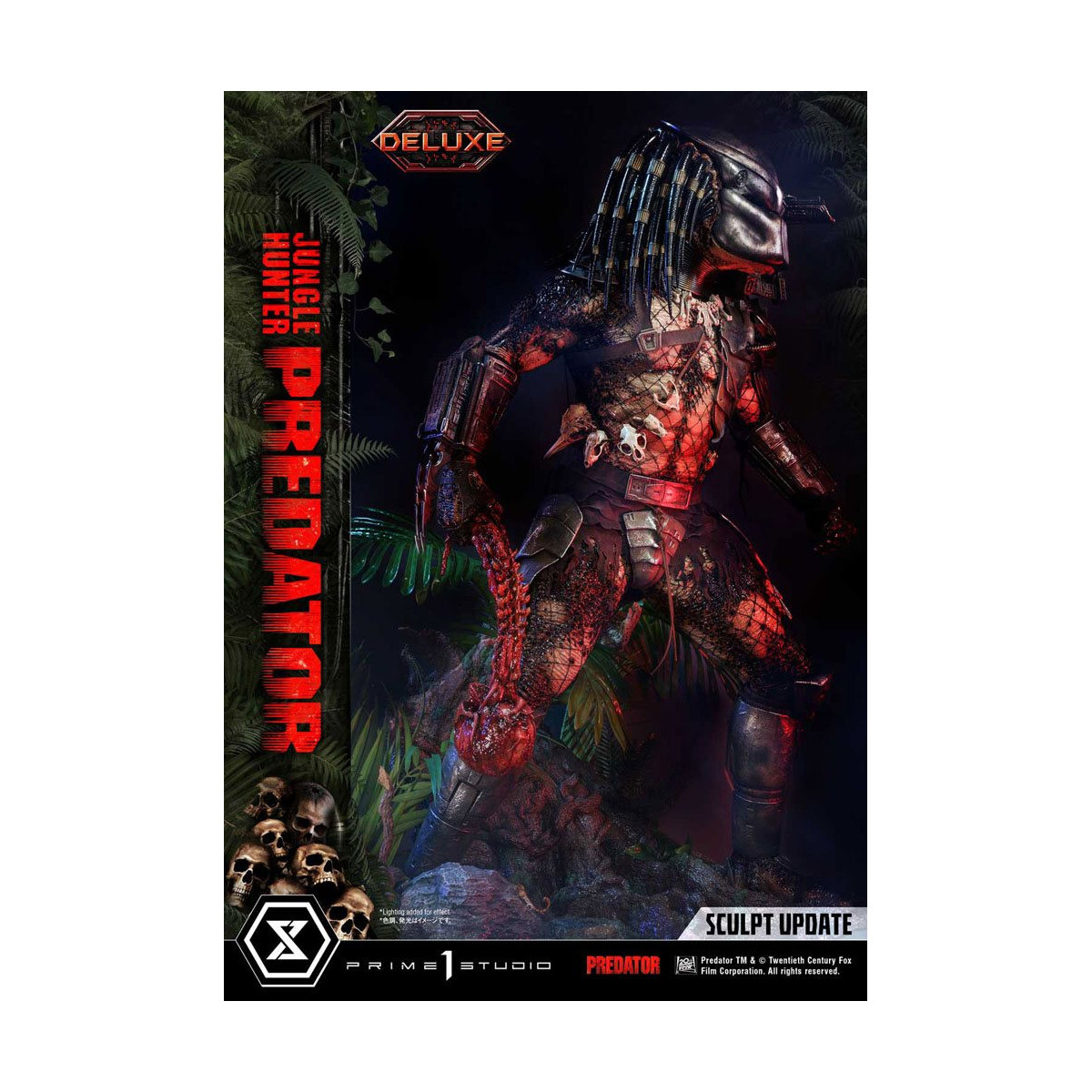 Prime 1 Studios - Museo Masterline 1/3 Jungle Hunter Predator Deluxe Versione Bonus