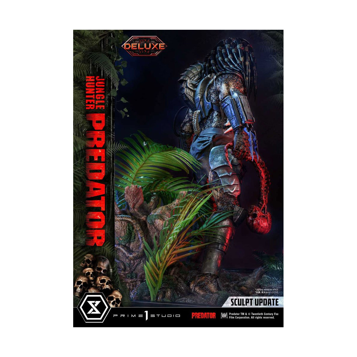 Prime 1 Studios - Museo Masterline 1/3 Jungle Hunter Predator Deluxe Versione Bonus